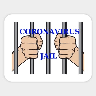 Coronavirus Jail Sticker